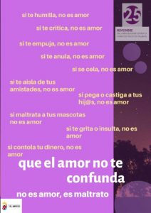 Cartel de la campaña 'Que el amor no te confunda'