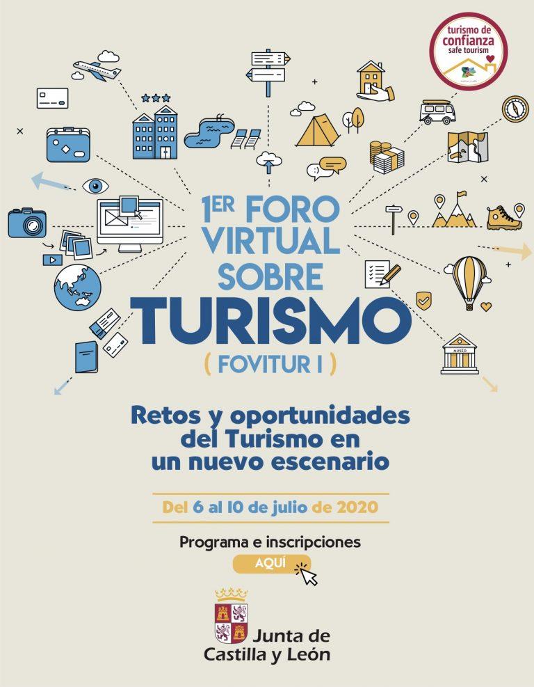 Cartel del I Foro Virtual de Turismo