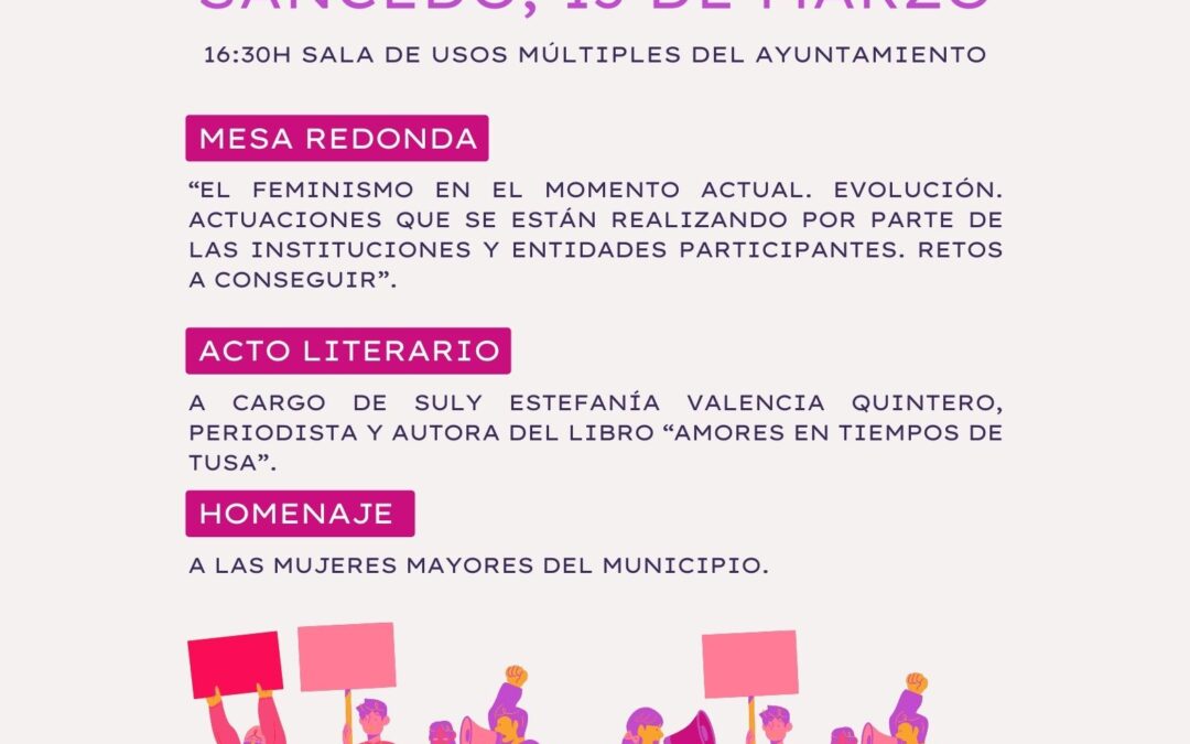 El Consejo Comarcal y el Ayuntamiento de Sancedo se unen para organizar el I Encuentro Feminista en conmemoración del Día de la Mujer 